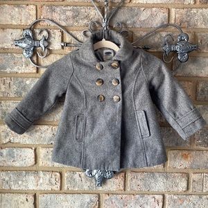 ⛄️ Beautiful Heather Gray Wool Pea Coat ⛄️